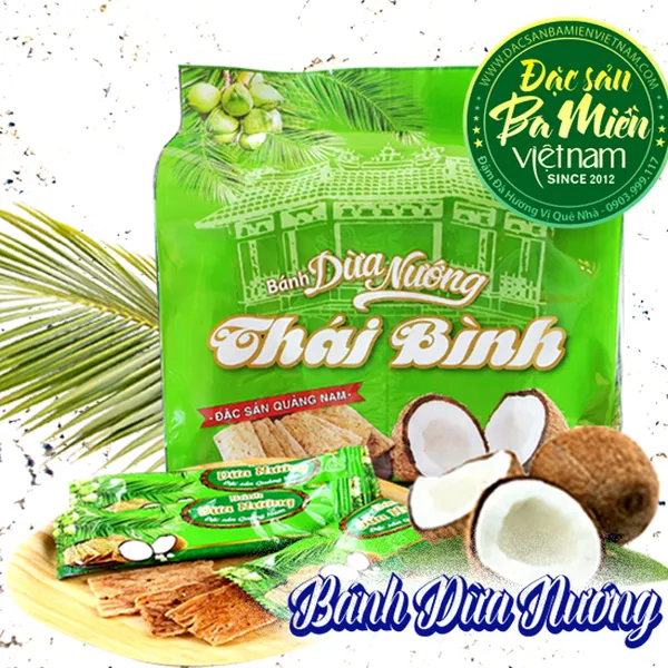 Đặc sản miền trung - Bánh dừa nướng