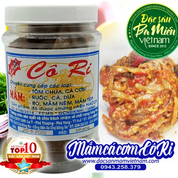 Mắm cá cơm Cô Ri Huế