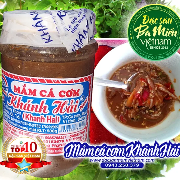 Mắm cá cơm Khánh Hải - Đặc sản Đà Nẵng
