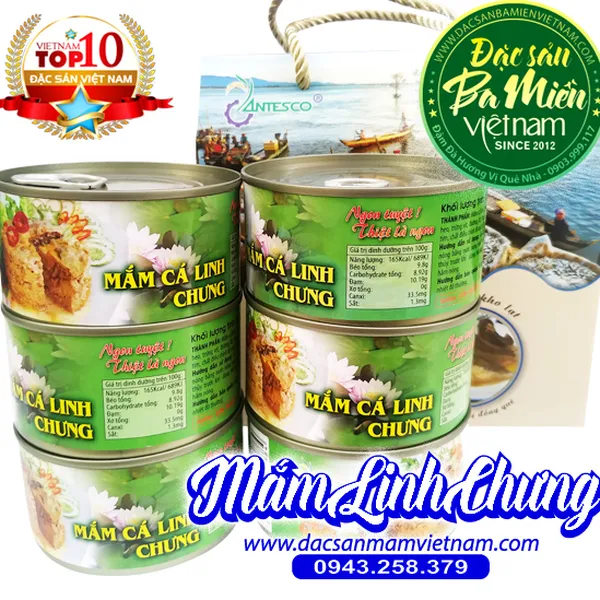Mắm cá linh chưng đóng hộp - Đặc sản An Giang