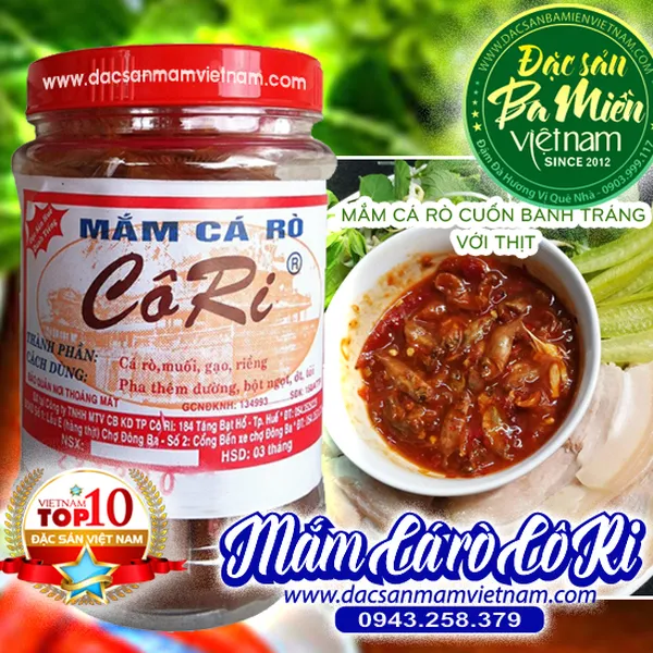Mắm cá rò Cô Ri Huế