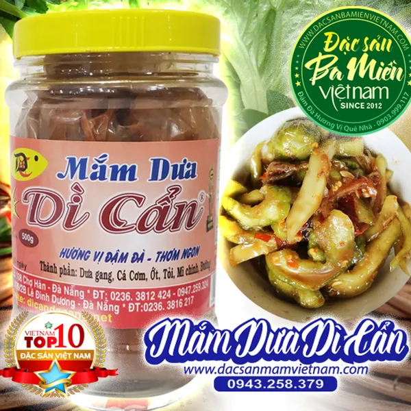 Mắm dưa Dì Cản