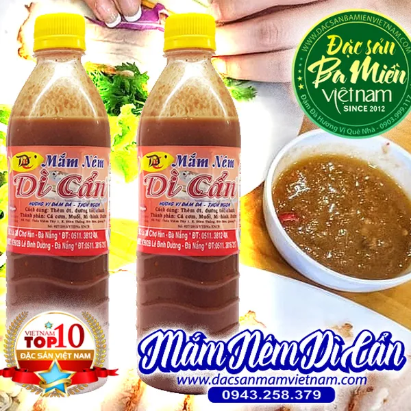 Mắm nêm Dì Cẩn chai
