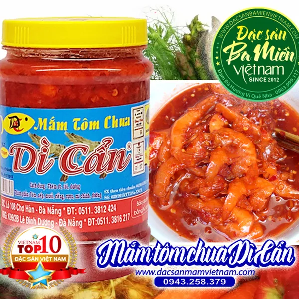 Mắm tôm chua Dì Cẩn