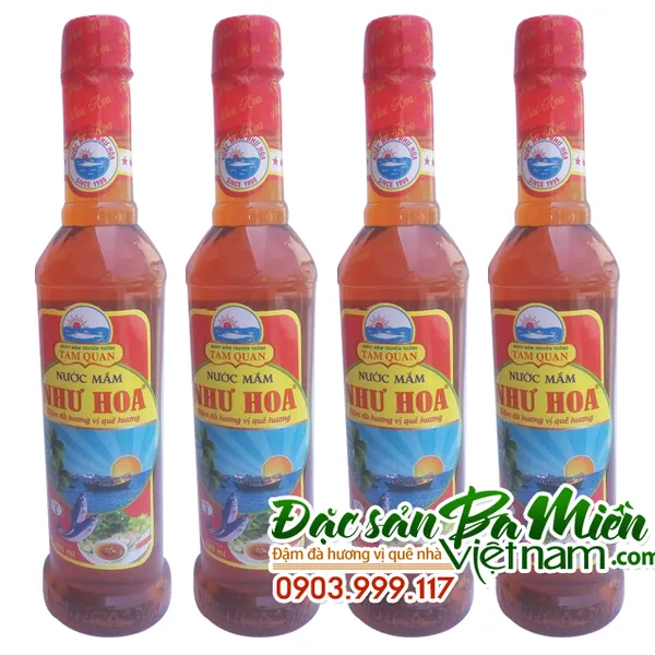 Nước mắm Như Hoa- Tam Quan chai 480ml
