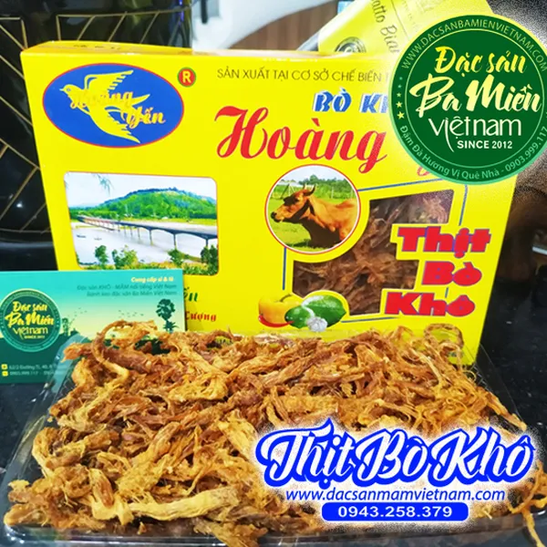 Thịt bò khô Hoàng Yến - Đặc sản Quảng Ngãi