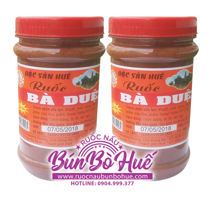 Ruốc Bà Duệ chuyên nấu bún bò Huế