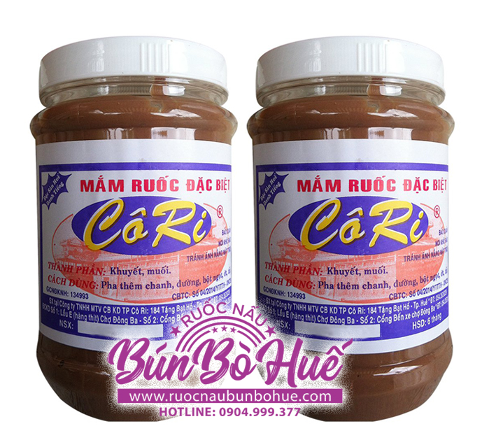 Ruốc Cô Ri nấu bún bò