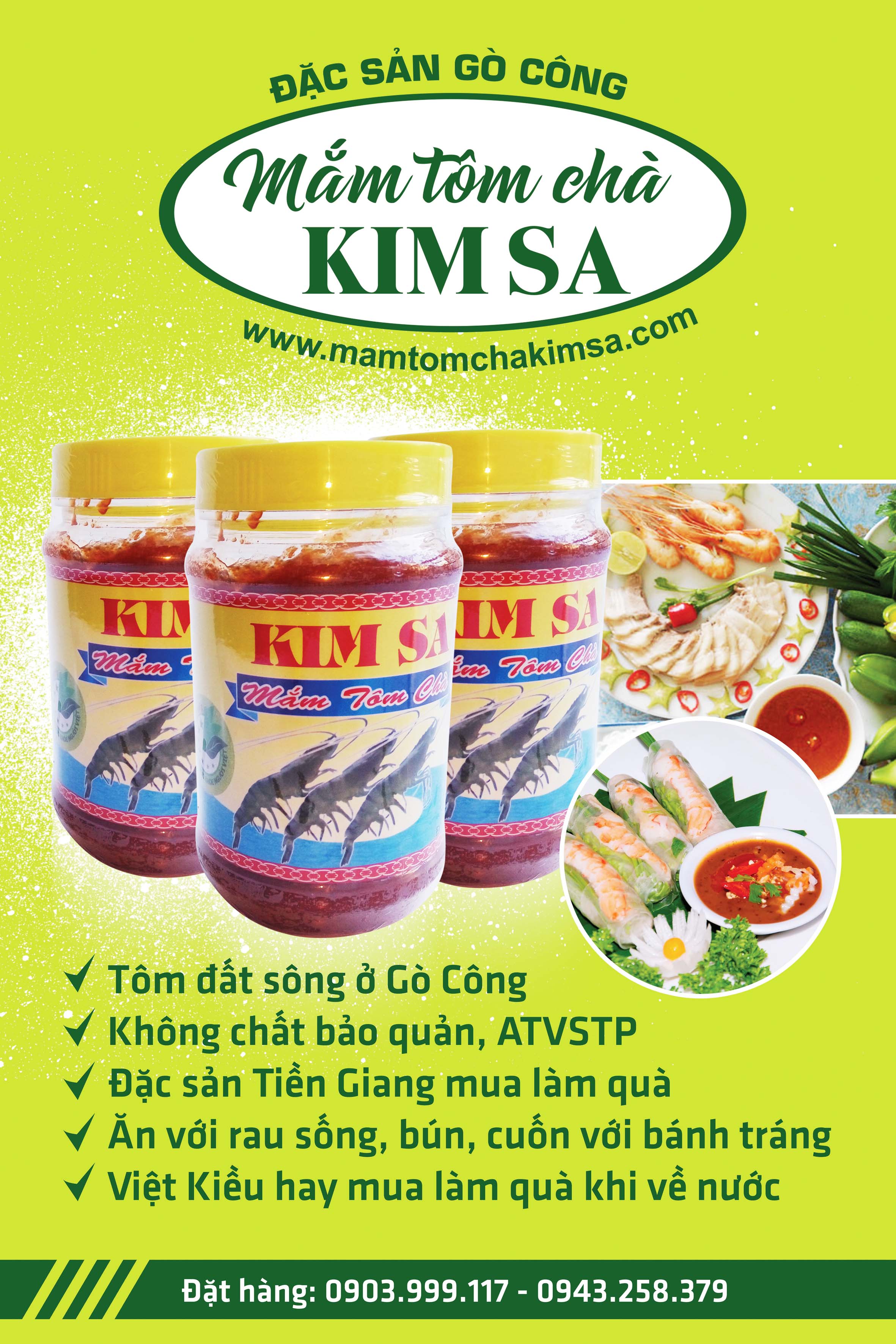 Poster mắm tôm chà Kim Sa
