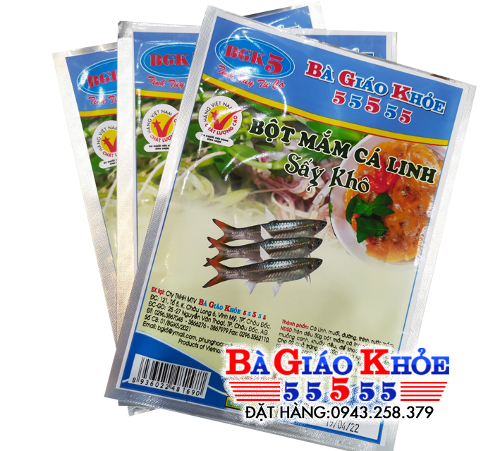 Bột mắm cá linh sấy khô