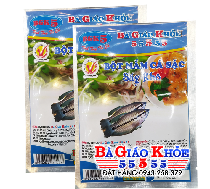 Bột mắm cá sặc sấy khô Bà Giáo Khỏe