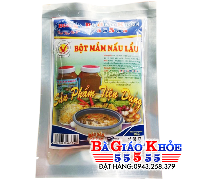 Bột mắm nấu lẩu Bà Giáo Khỏe