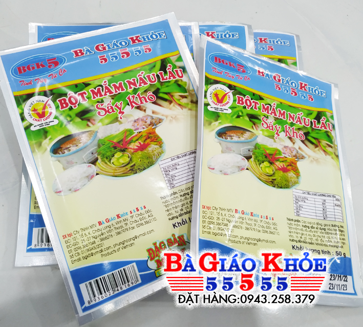 Bột mắm nấu lẩu sấy tiện lợi