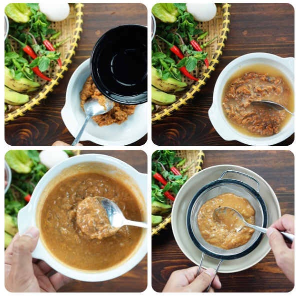 Hướng dẫn mắm cá linh chưng thịt bước 2