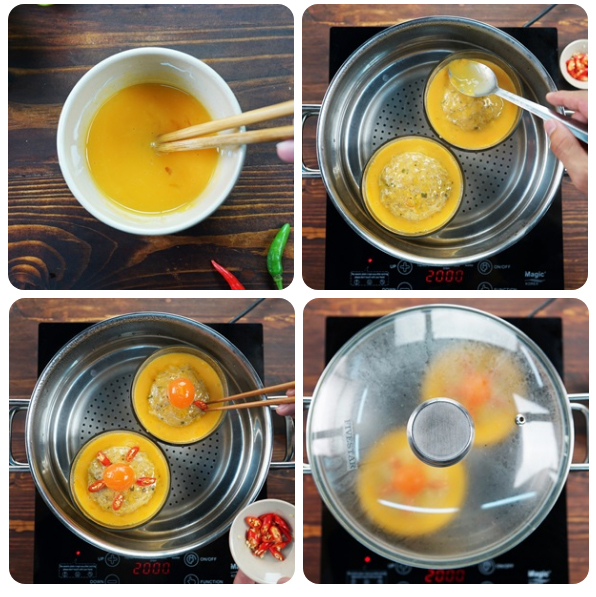 Mắm cá linh chưng thịt ngon bá cháy