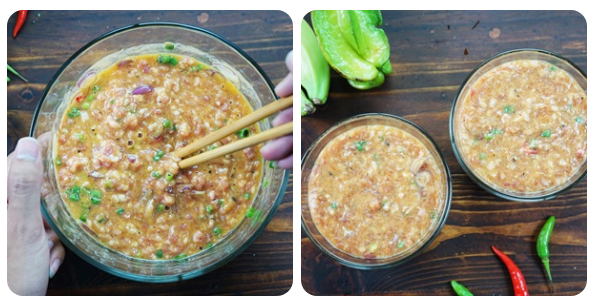 Mắm cá linh chưng thịt ngon