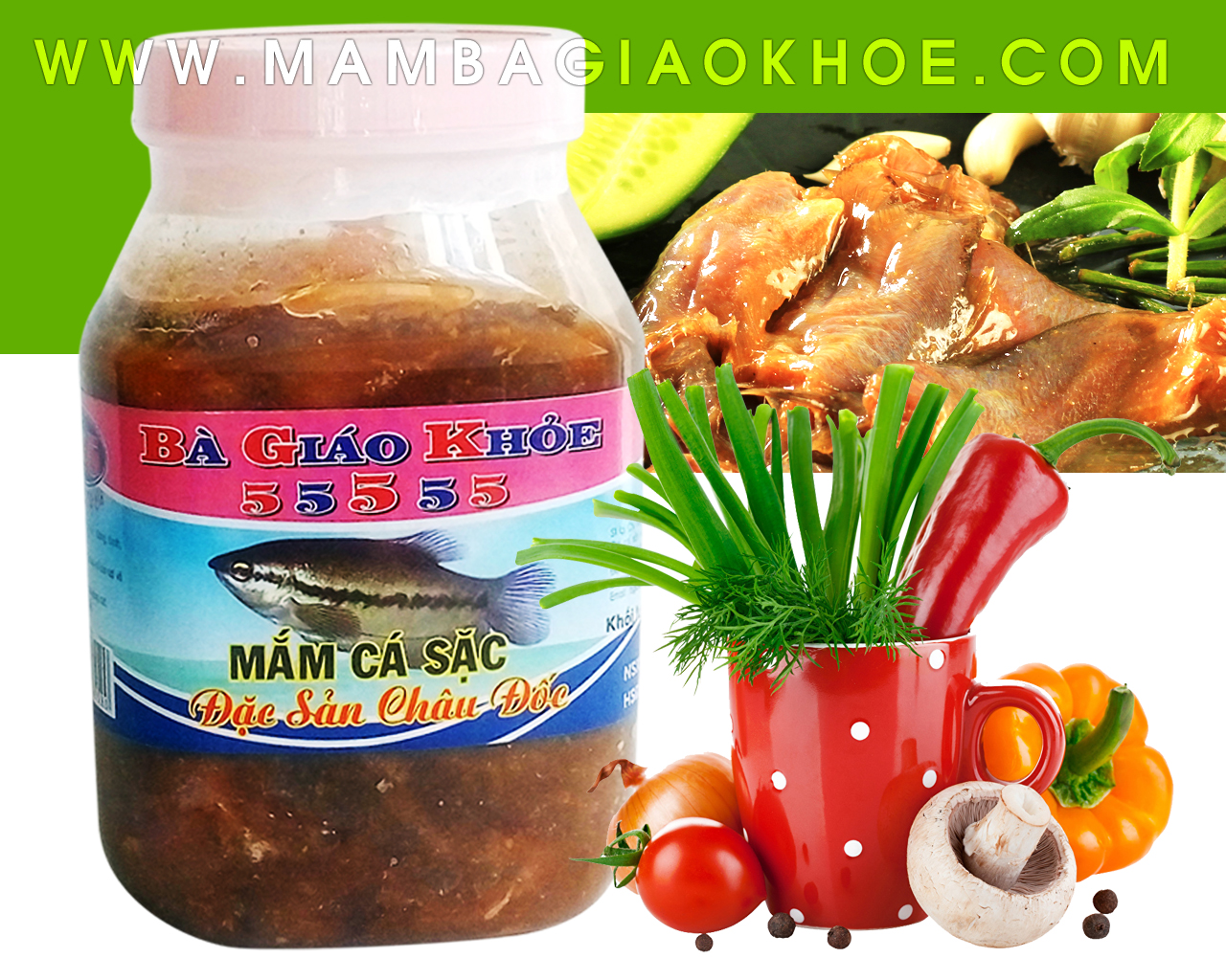 Mắm cá sặc Bà Giáo Khỏe - Đặc sản Châu Đốc