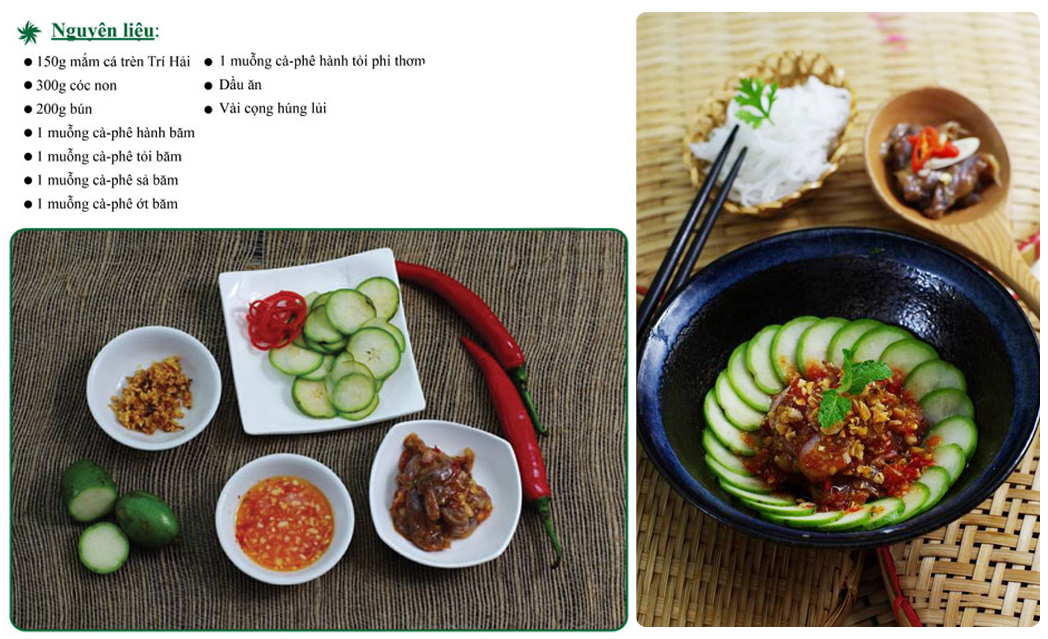 Mắm cá trèn làm gỏi cóc