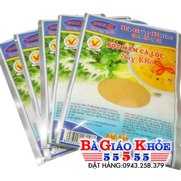 Bột mắm cá lóc sấy khô