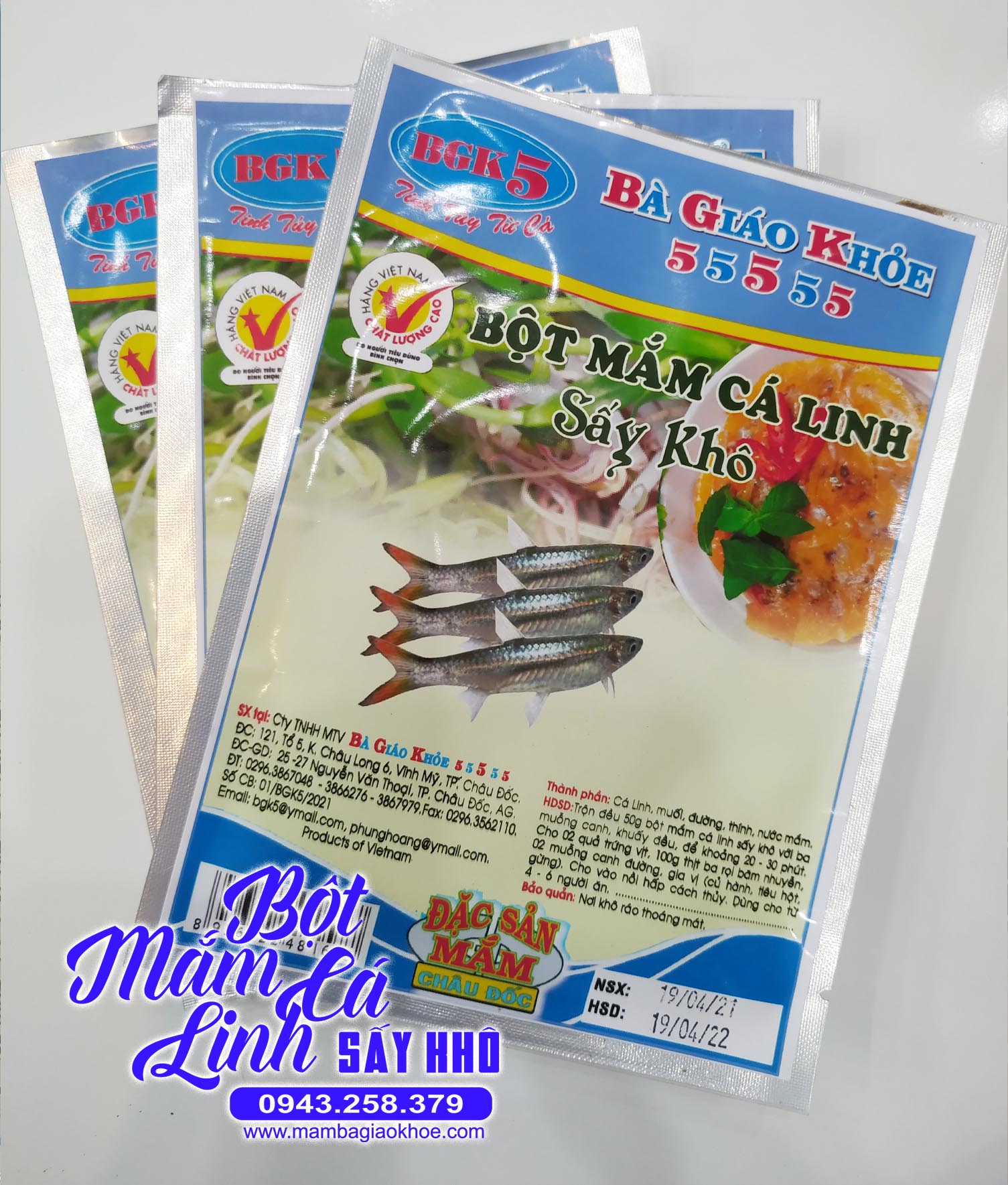 Bột mắm cá linh sấy khô