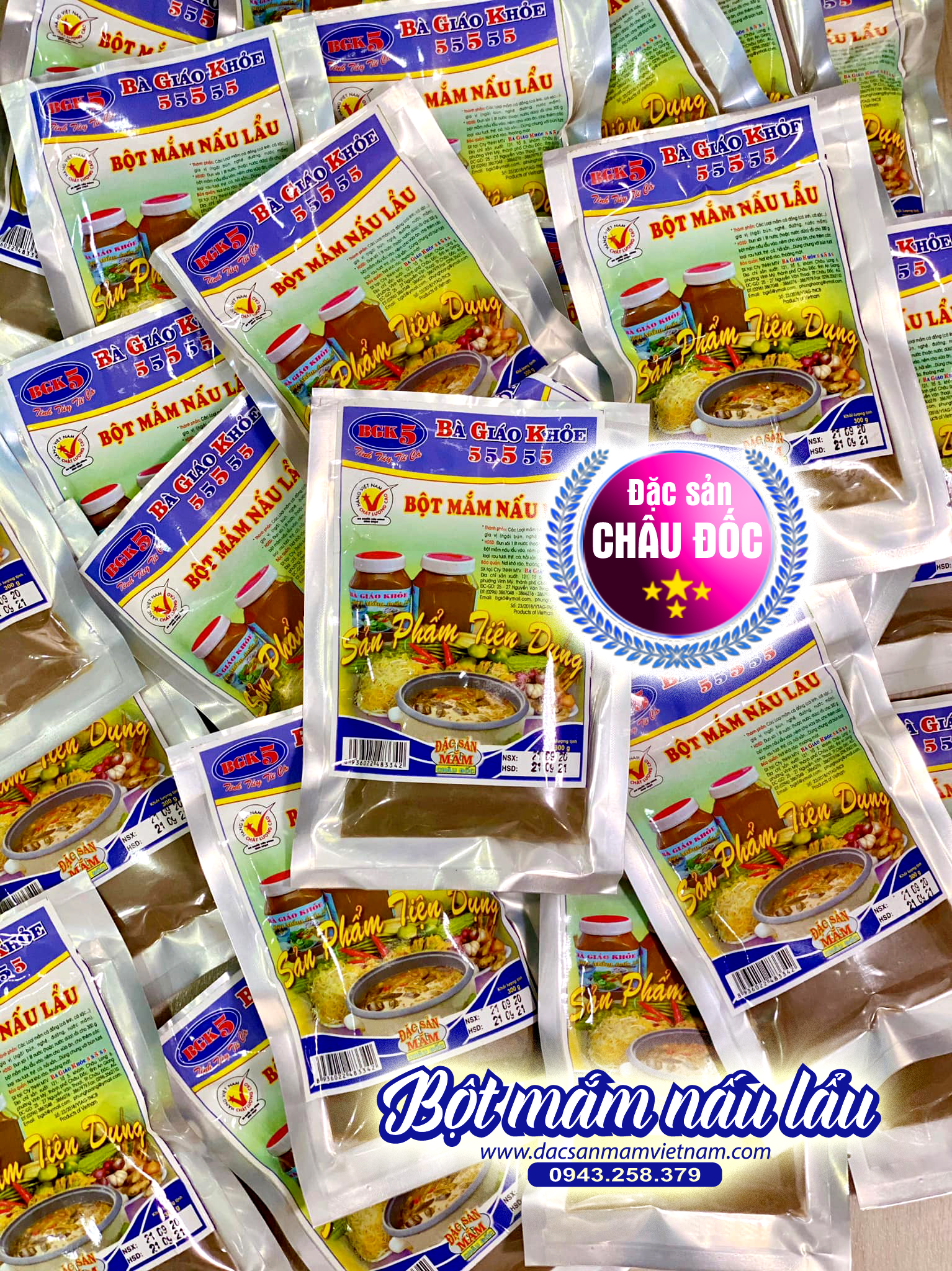 Bột mắm nấu lẩu Bà Giáo Khỏe 55555