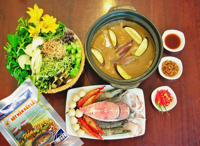 Bột mắm nấu lẩu tiện dụng