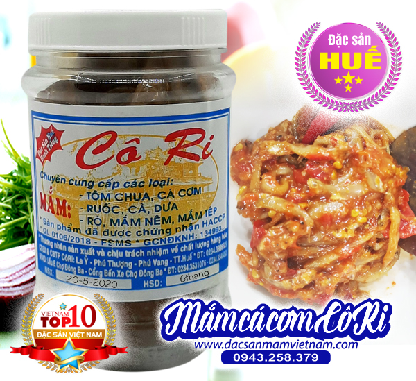 Mắm cá cơm Cô Ri Huế