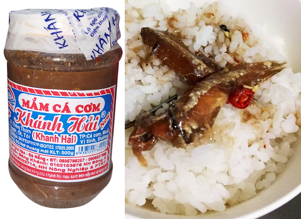 Mắm cá cơm Khánh Hải ăn với cơm