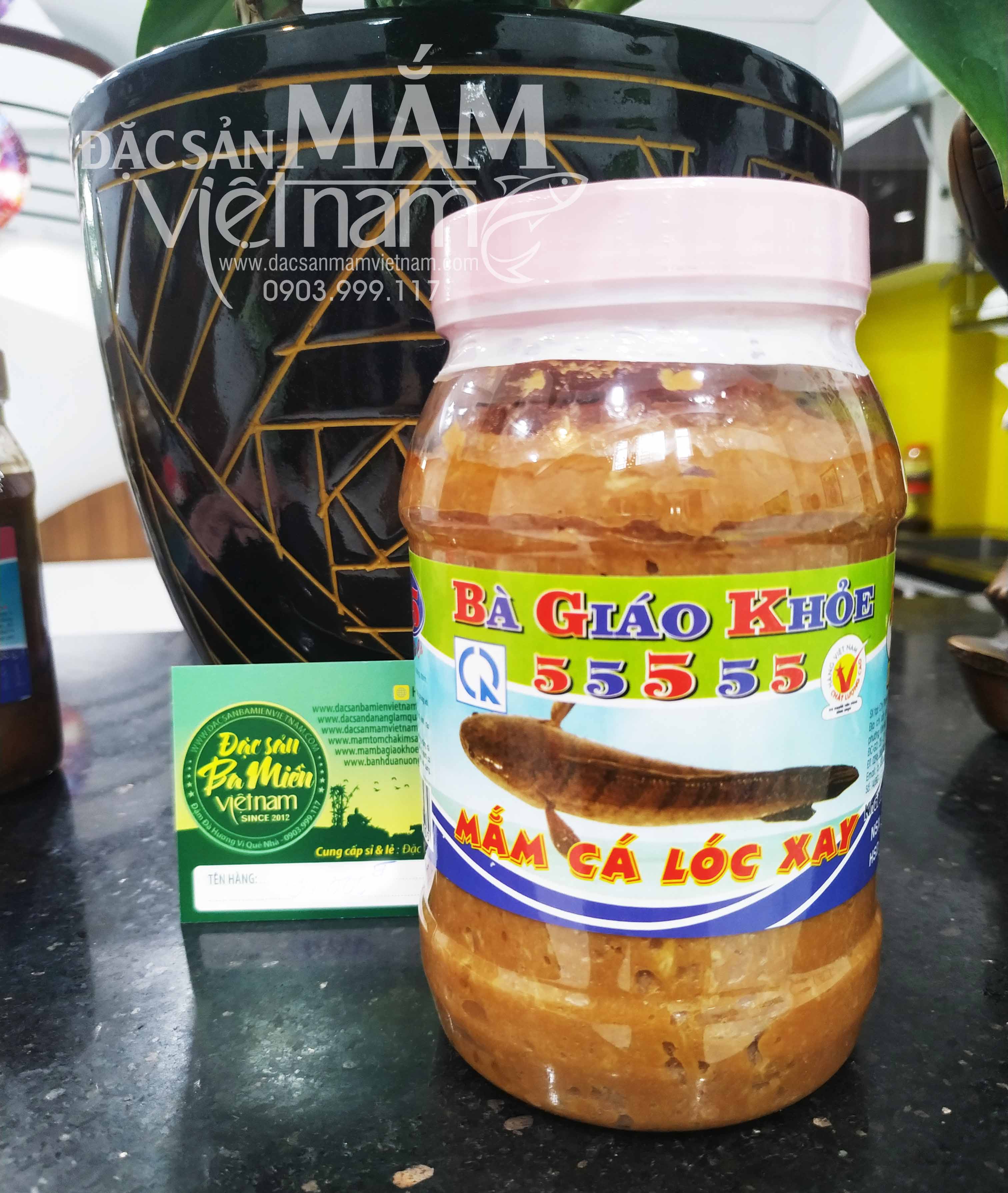 Mắm lóc xay chưng thịt