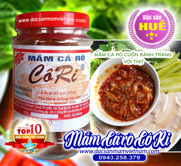 Mắm cá rò Huế - Thương hiệu Cô Ri