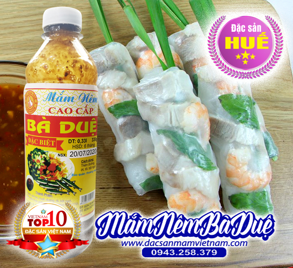 Mắm nêm Bà Duệ đặc sản Huế