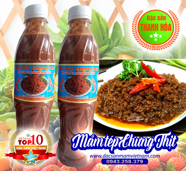Mắm tép để chưng thịt - Ba làng Thanh Hóa