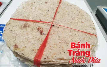 Cách làm bánh tráng dừa Tam Quan Bình Định
