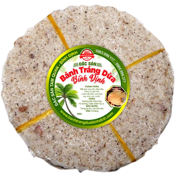 Bánh tráng dừa Bình Định - Loại dày