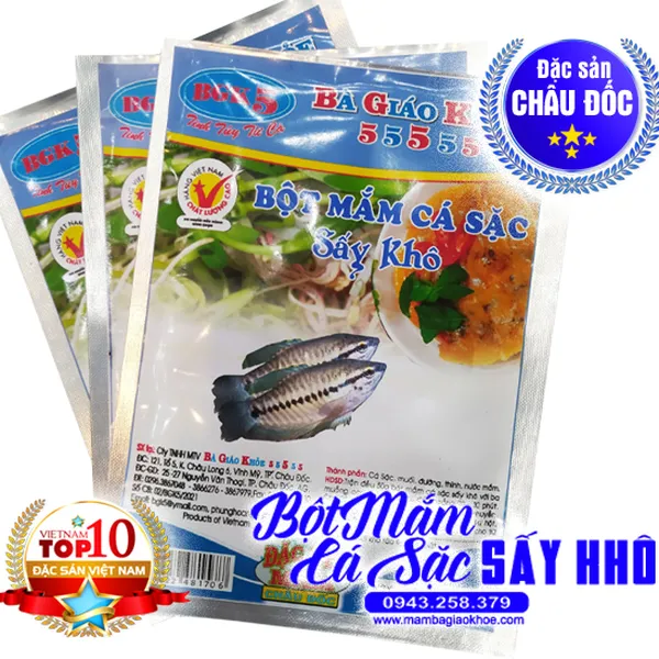 Bột mắm cá sặc sấy khô - Bà Giáo Khỏe 55555