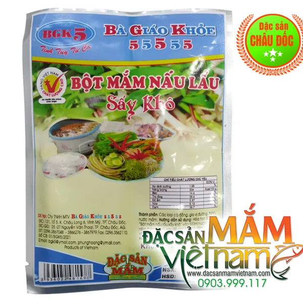 Bột nấu lẩu mắm sấy khô - Đặc sản Châu Đốc