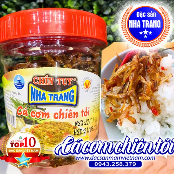 Cá cơm chiên tỏi Chín Tuy  Nha Trang