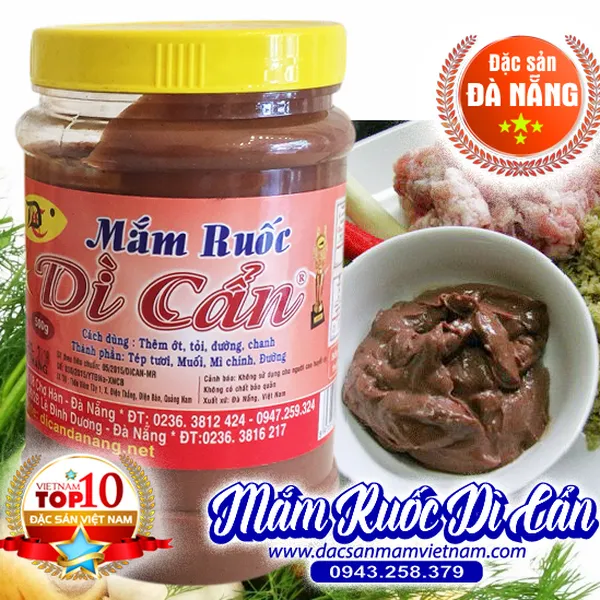 Mắm ruốc Dì Cẩn Đà Nẵng