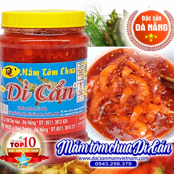 Mắm tôm chua Dì Cẩn Đà Nãng