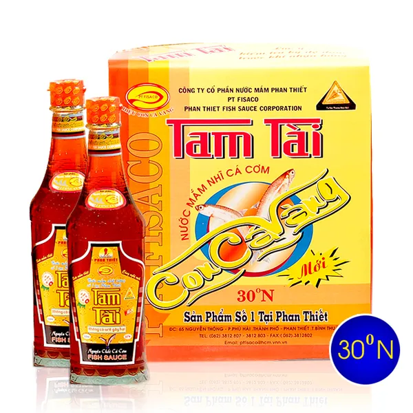 Nước mắm tam tài hiệu con cá vàng chai 490ml