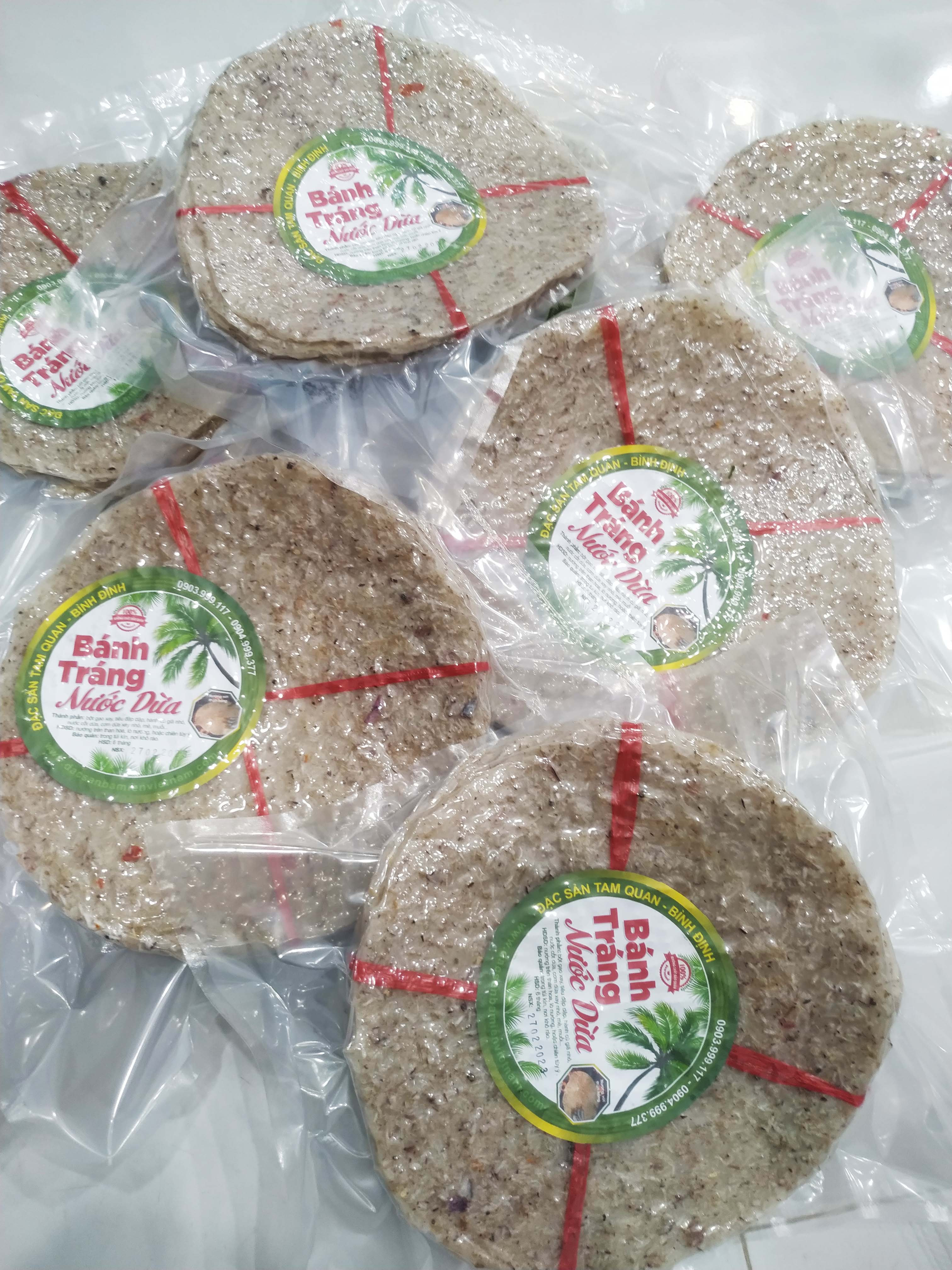 Bánh tráng nước dừa Bình Định