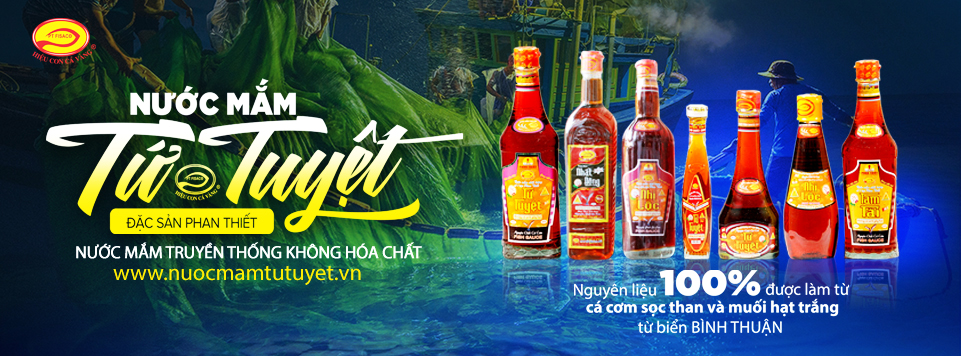Banner nước mắm tứ tuyệt con cá vàng