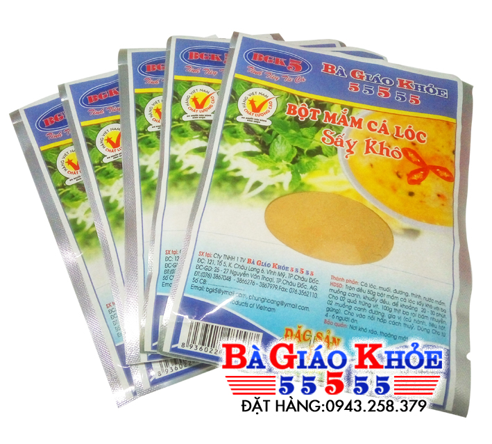 Bột mắm cá lóc sấy khô