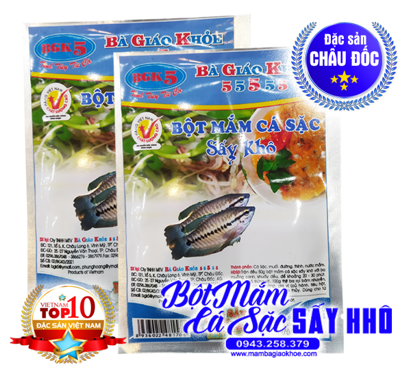 Bột mắm cá sặc sấy khô - Bà Giáo Khỏe 55555
