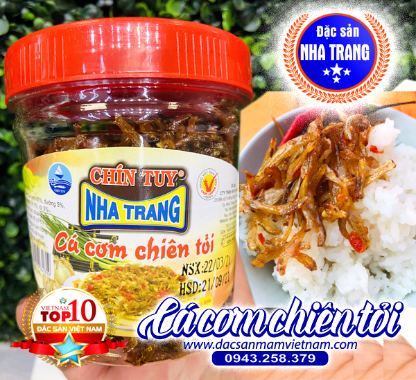 Cá cơm chiên tỏi - Đặc sản Nha Trang