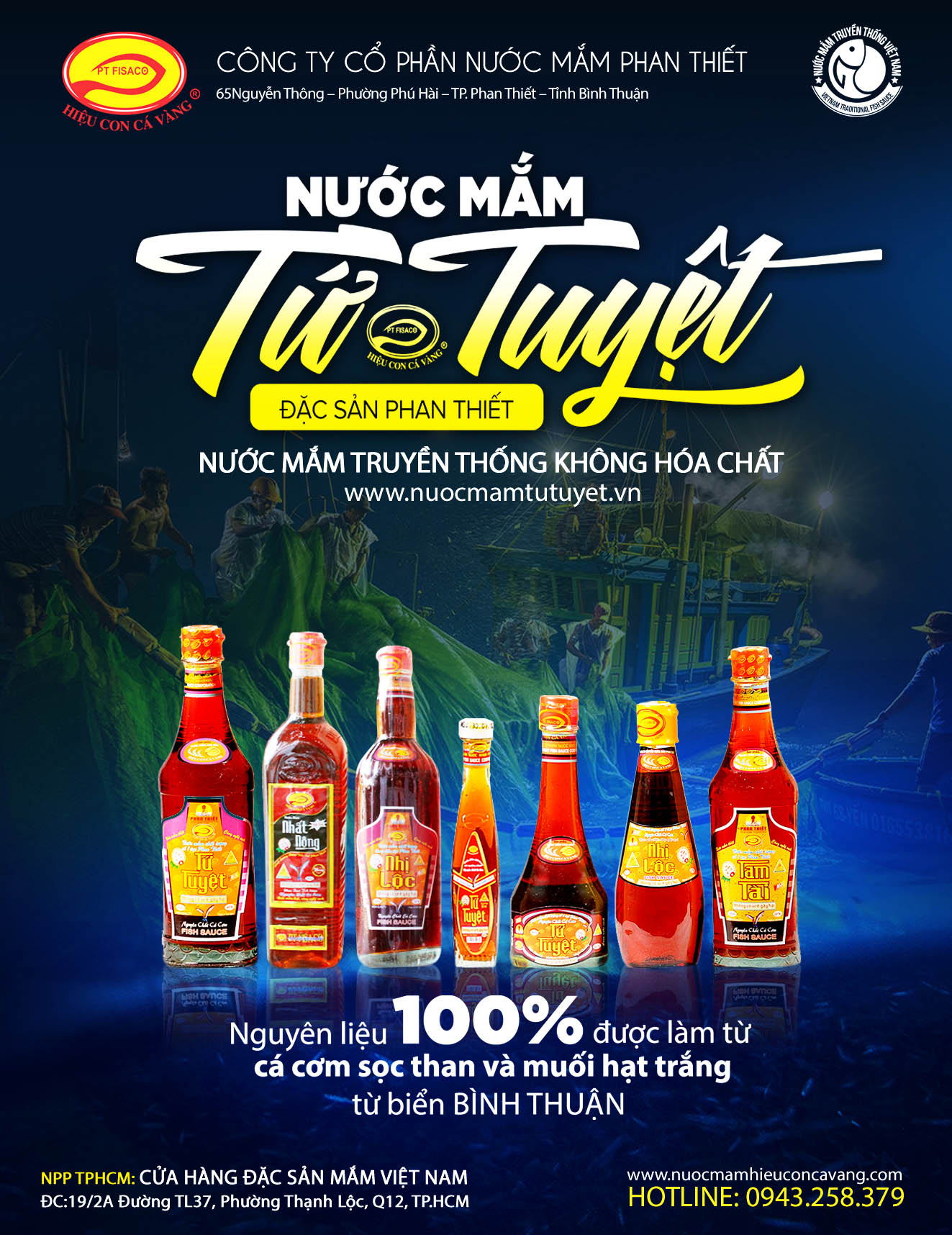 Đại lý nước mắm tứ tuyêt tịa TPHCM