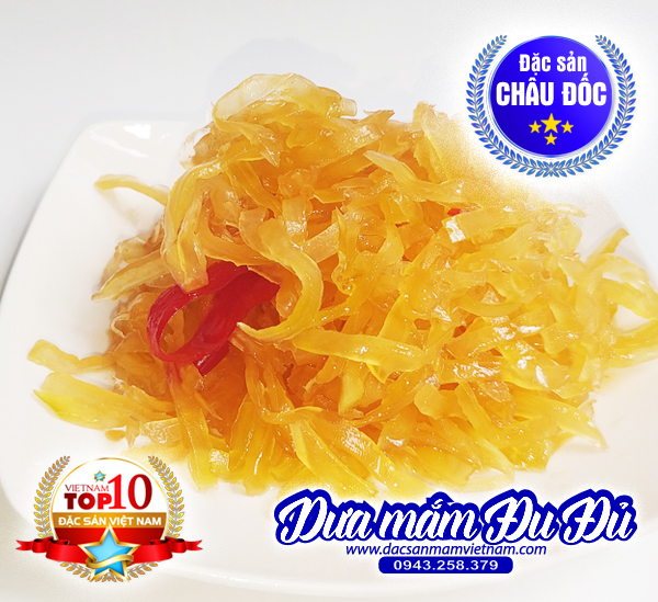 Dưa mắm đu đủ Châu Đốc