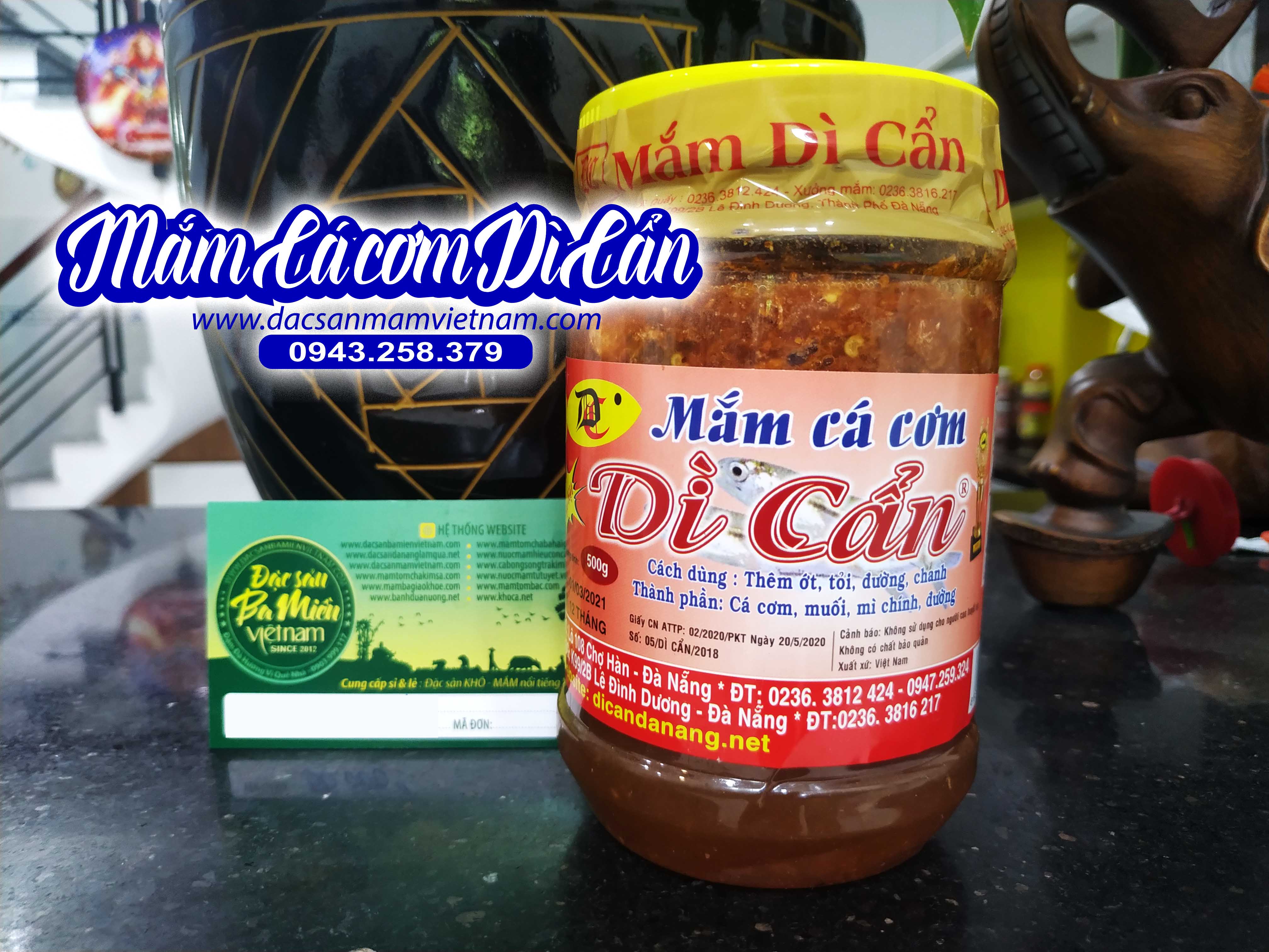 Mắm cá cơm Dì Cẩn Đà Nẵng ngon tuyệt