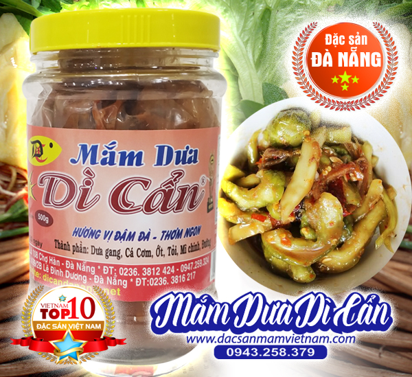 Mắm dưa Dì Cẩn Đà NẴng