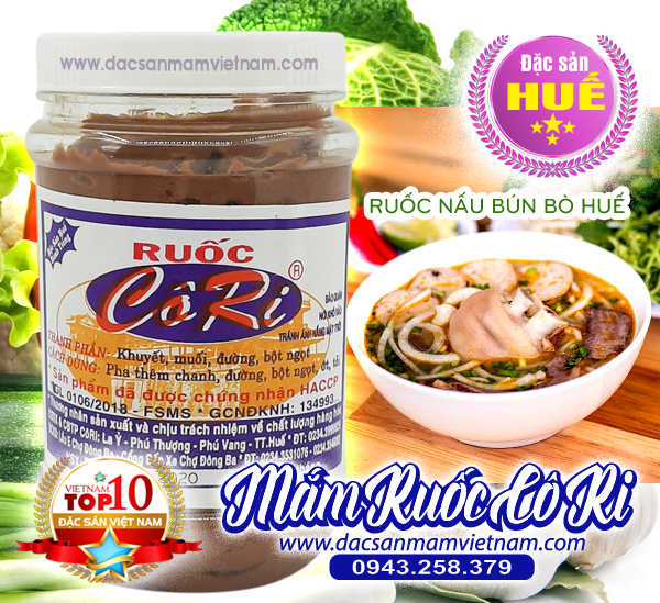 Mắm ruốc Cô Ri Huế nấu bún bò